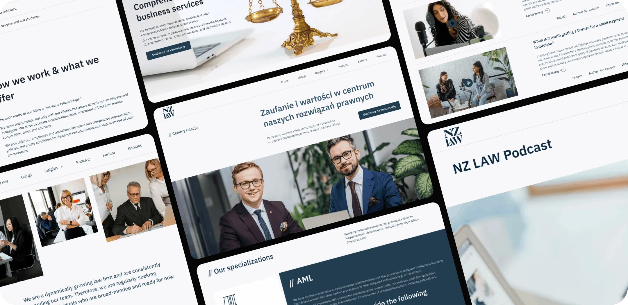 Screenshot NZ Law — services page