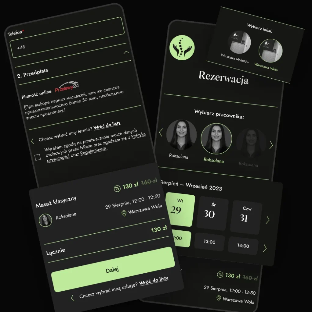Custom booking system