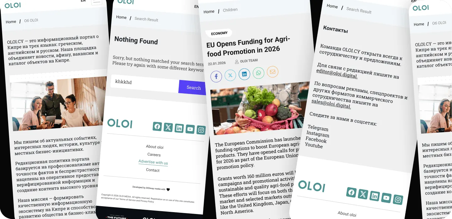 Screenshot OLOI.CY — Telegram publishing workflow and moderation admin interface